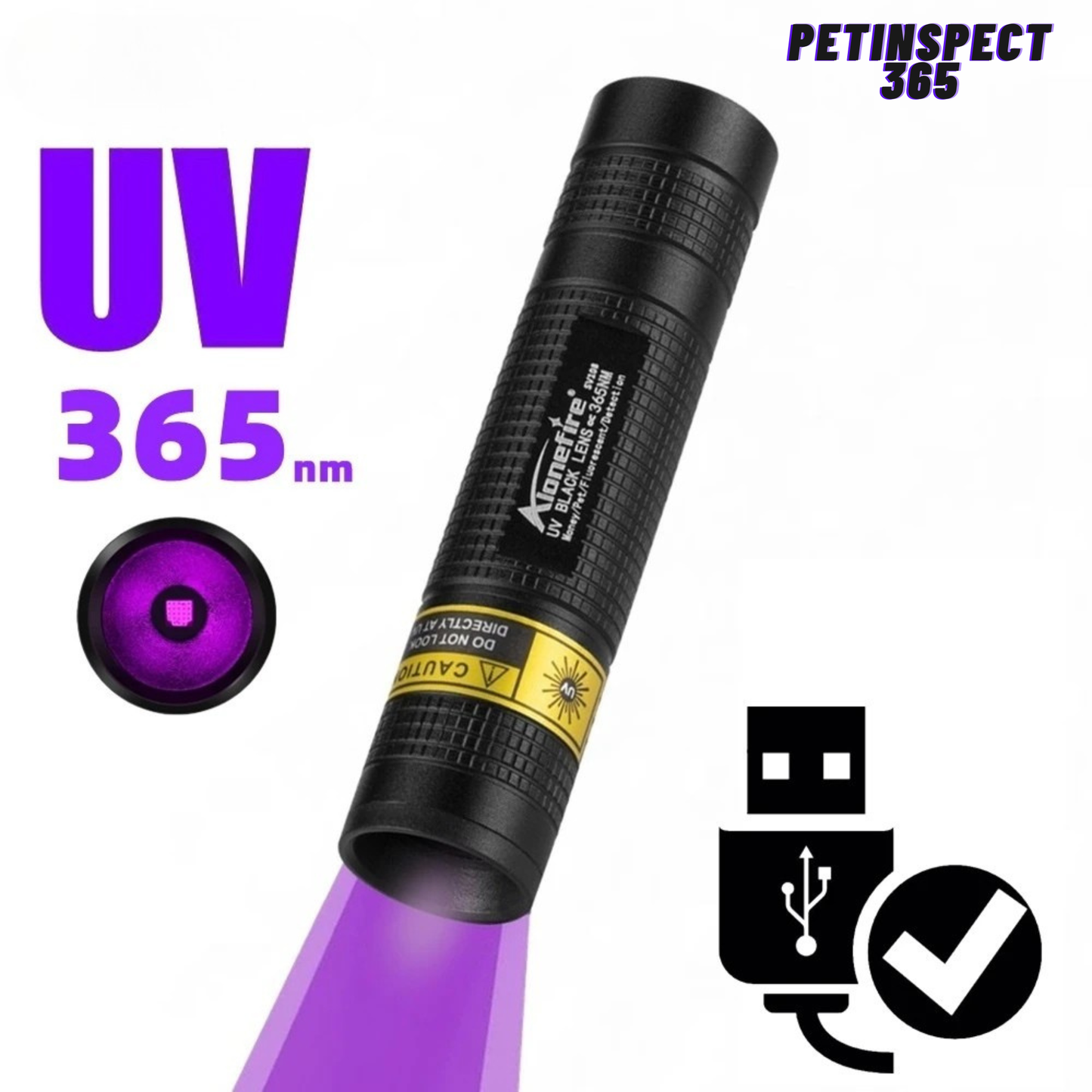 PetInspect 365 - Pet Urine Stain Detection UV Blacklight + FREE SHIPPING!